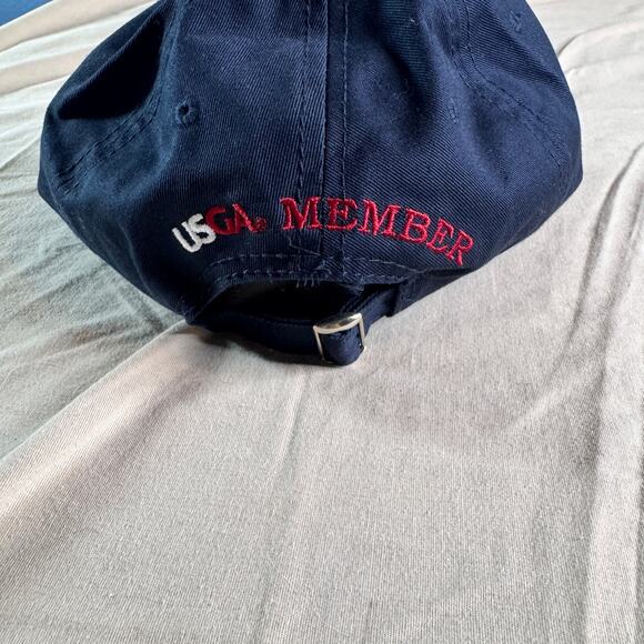 US Open 2011 Golf Hat Black Cap Adjustable Strap Congressional USGA Member NEW - Picture 3 of 7